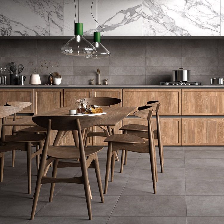 Bright renovated kitchen with island and quality finishes